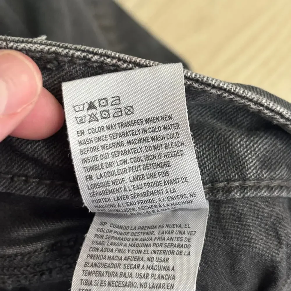 American Eagle Jeans Mens 29x32 Next Level Flex Stacked Destroyed Ripped‎ Torn